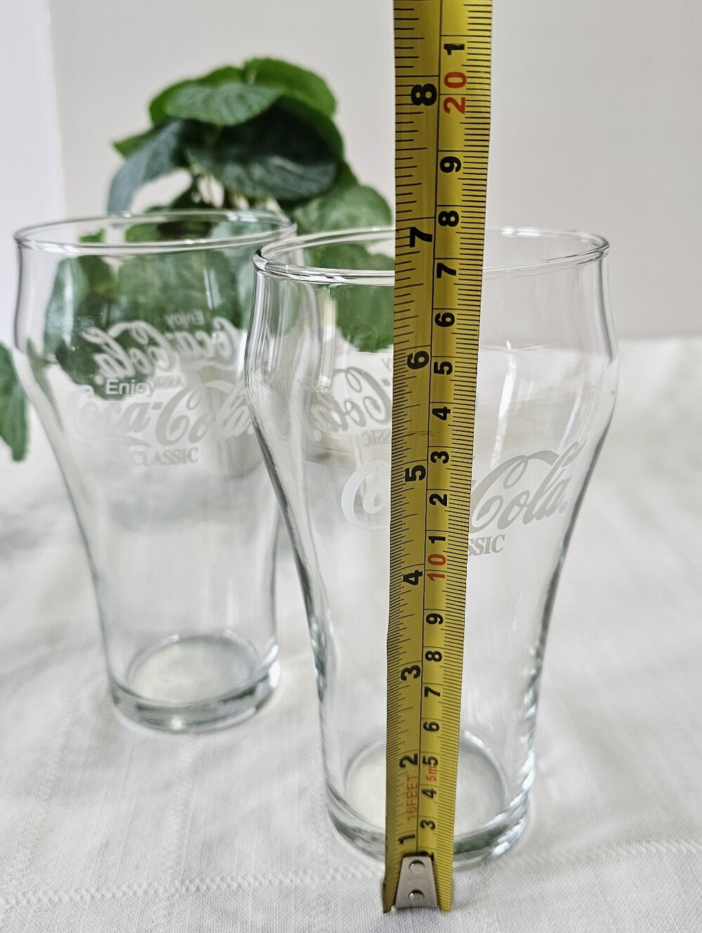 Coca-Cola Classic Libbey Contour Drinking Glasses Set of 2 - Picture 3 of 6